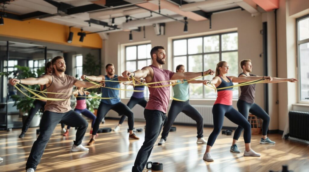 exercice sport elastique