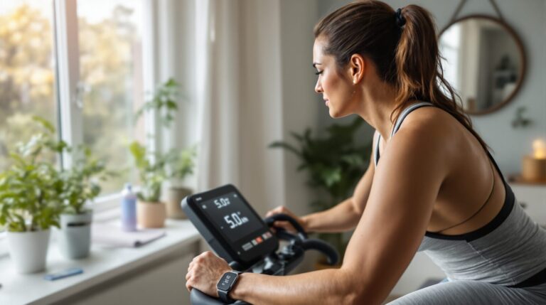 5 km de velo d'appartement par jour