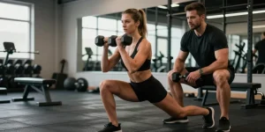 fente bulgare avec poids