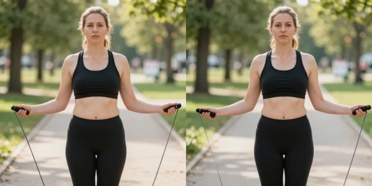 corde a sauter avant apres