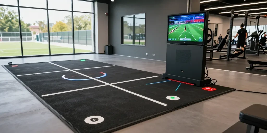 tapis entraînement foot connecté