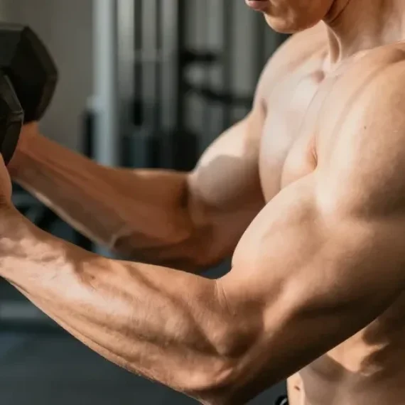 avant bras musculation haltère