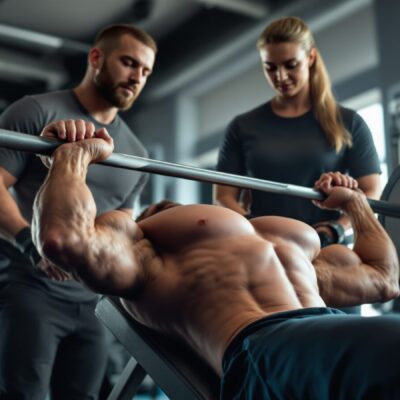 developpé couché incliné