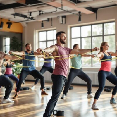 exercice sport elastique